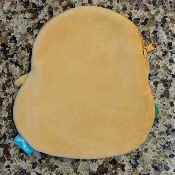Squishmallow Carl the Burger Zip Up Pouch - Picture 5 of 9